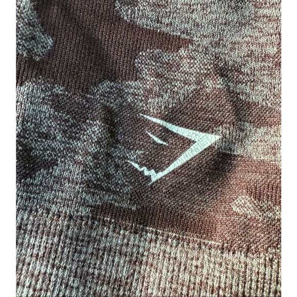 Gymshark Adapt Camo Seamless Leggings In Berry Red Size S - Picture 8 of 11